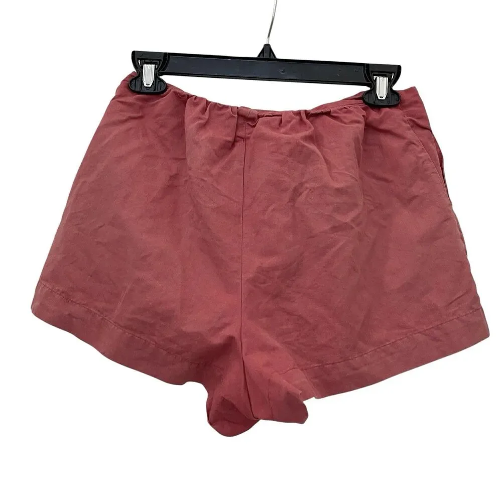 Womens Kate Spade Saturday Chino Shorts Sz 2 High Waisted Linen Blend Preppy